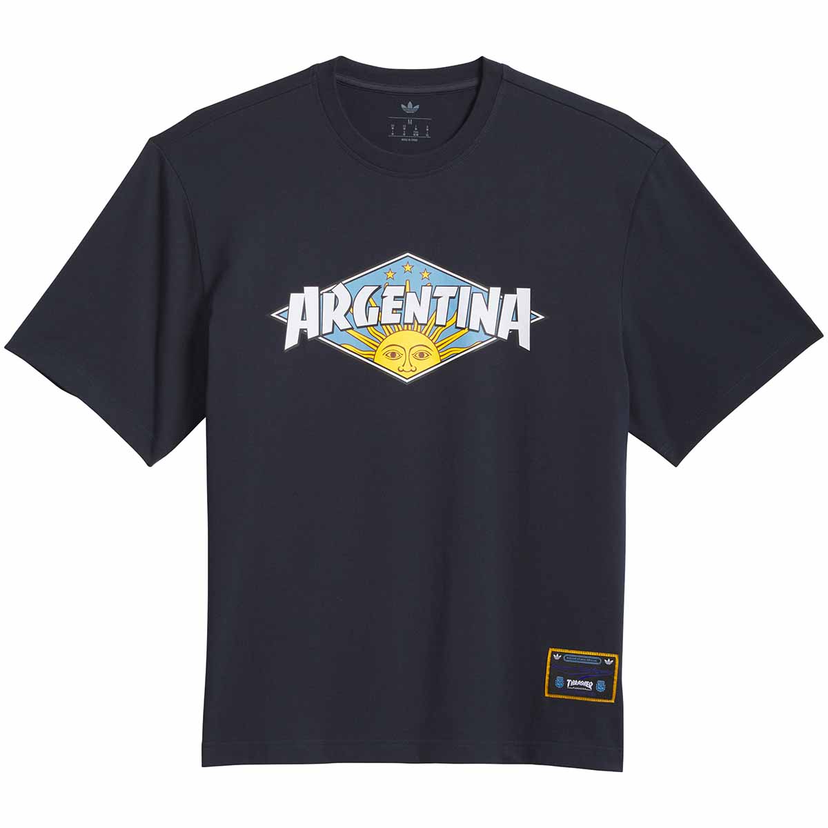 Adidas Thrasher X AFA Argentina Tee Night Navy Front