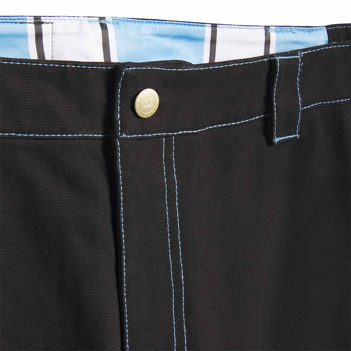Adidas Thrasher X Argentina Chino Pants Black Front Button