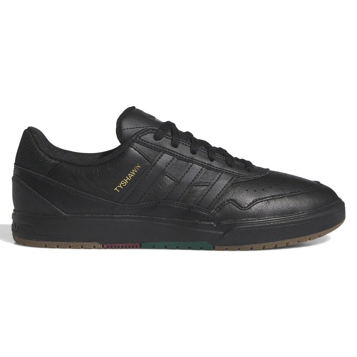 Adidas - Tyshawn II Shoes Black/Black/Green.
