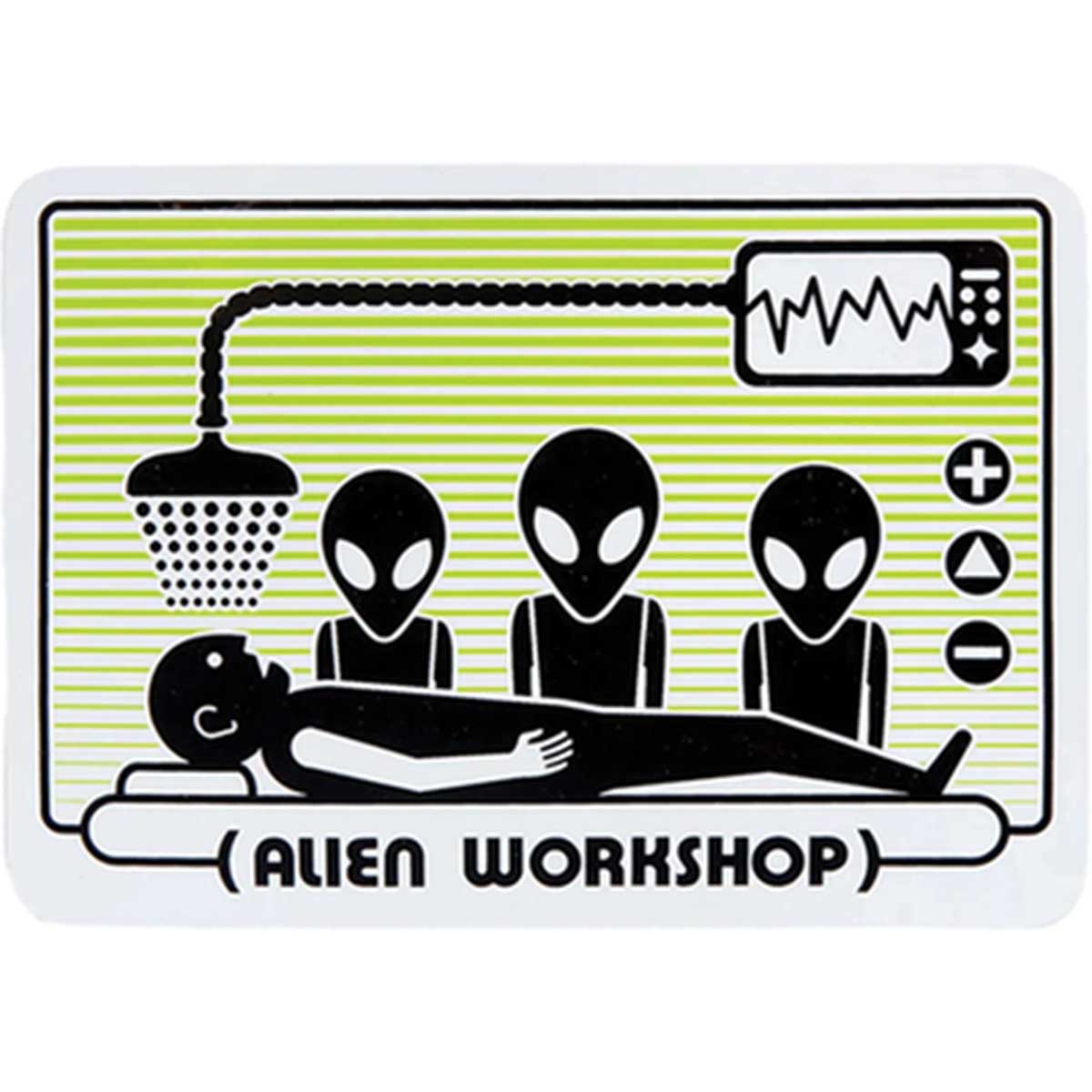 Alien Workshop Abduction 5" Sticker Green