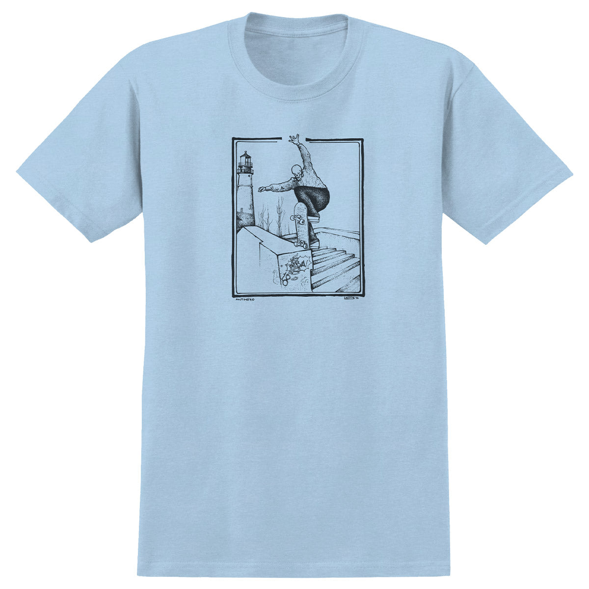 Anti Hero BA Lance Tee Light Blue Heather