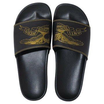 Anti Hero - Basic Eagle Slides Black/Gold.