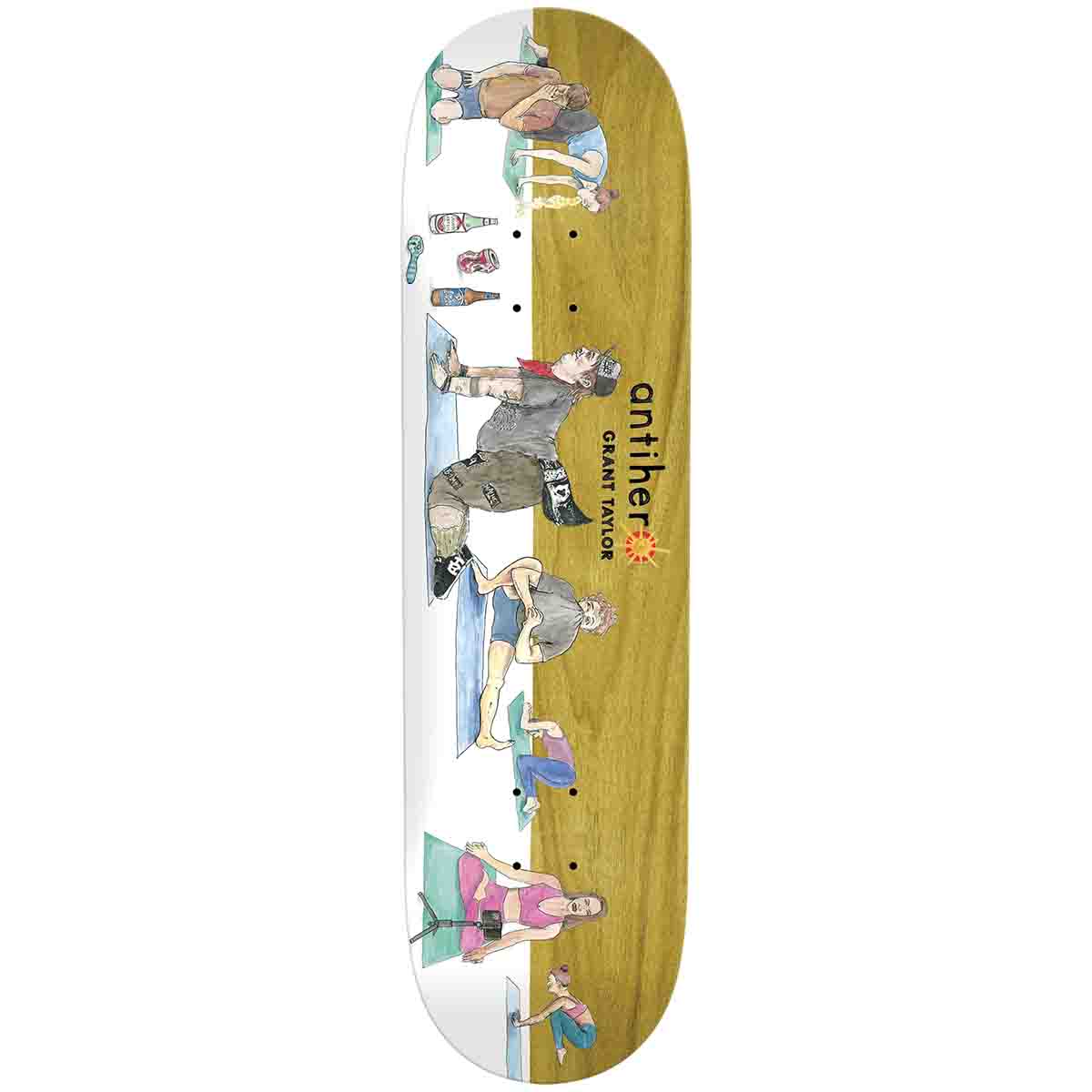 Anti Hero Grant Taylor I Farted In Yoga 8.5 Skateboard Deck