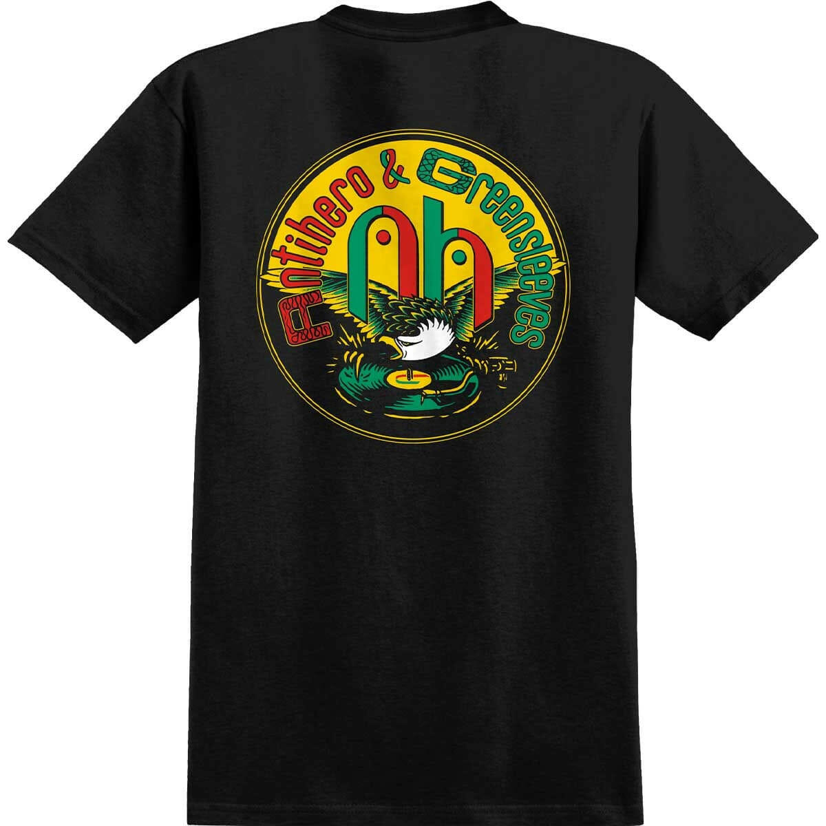 Anti Hero - Greensleeves Tee Black.