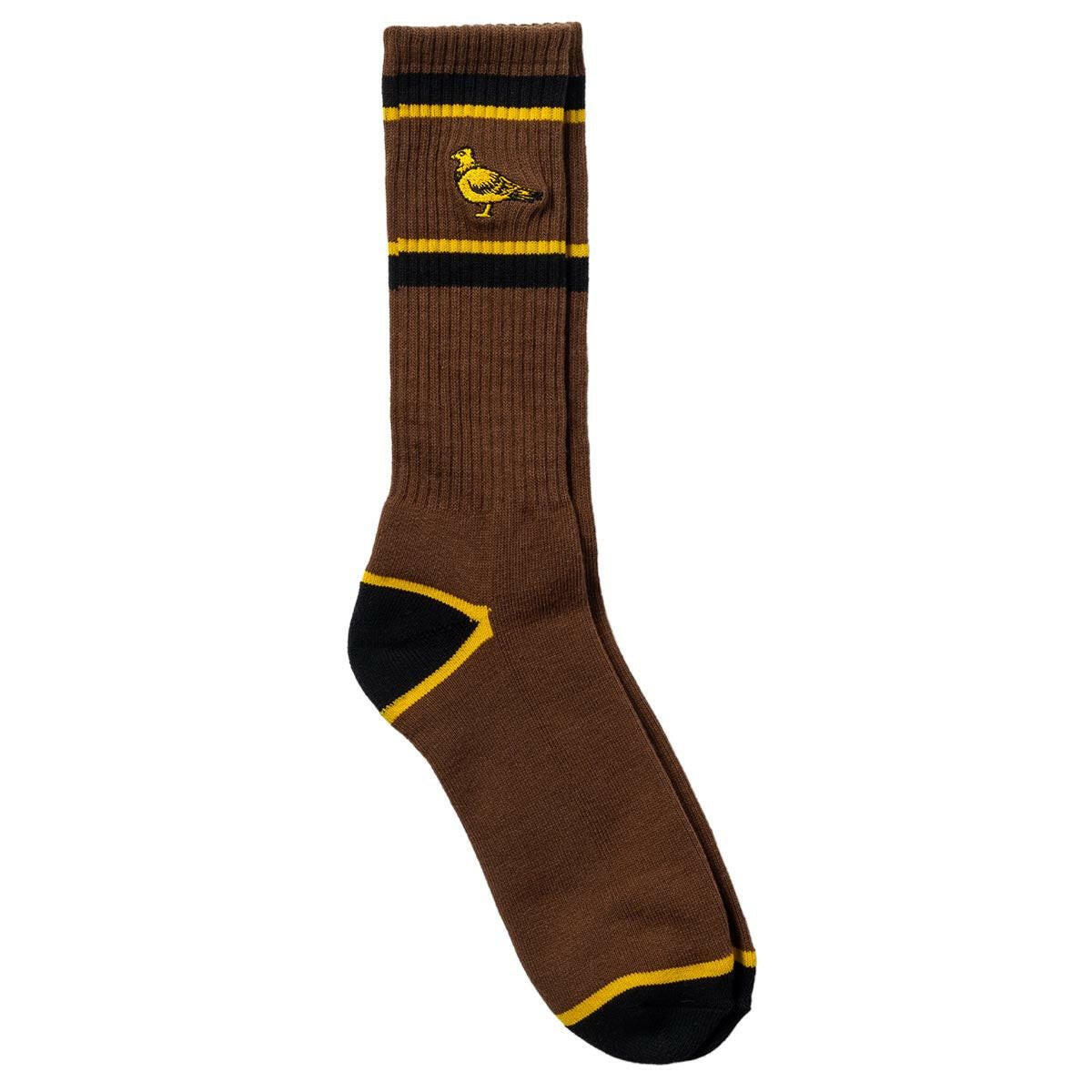 Anti Hero - Basic Pigeon Emb Socks Brown/Yellow/Black.