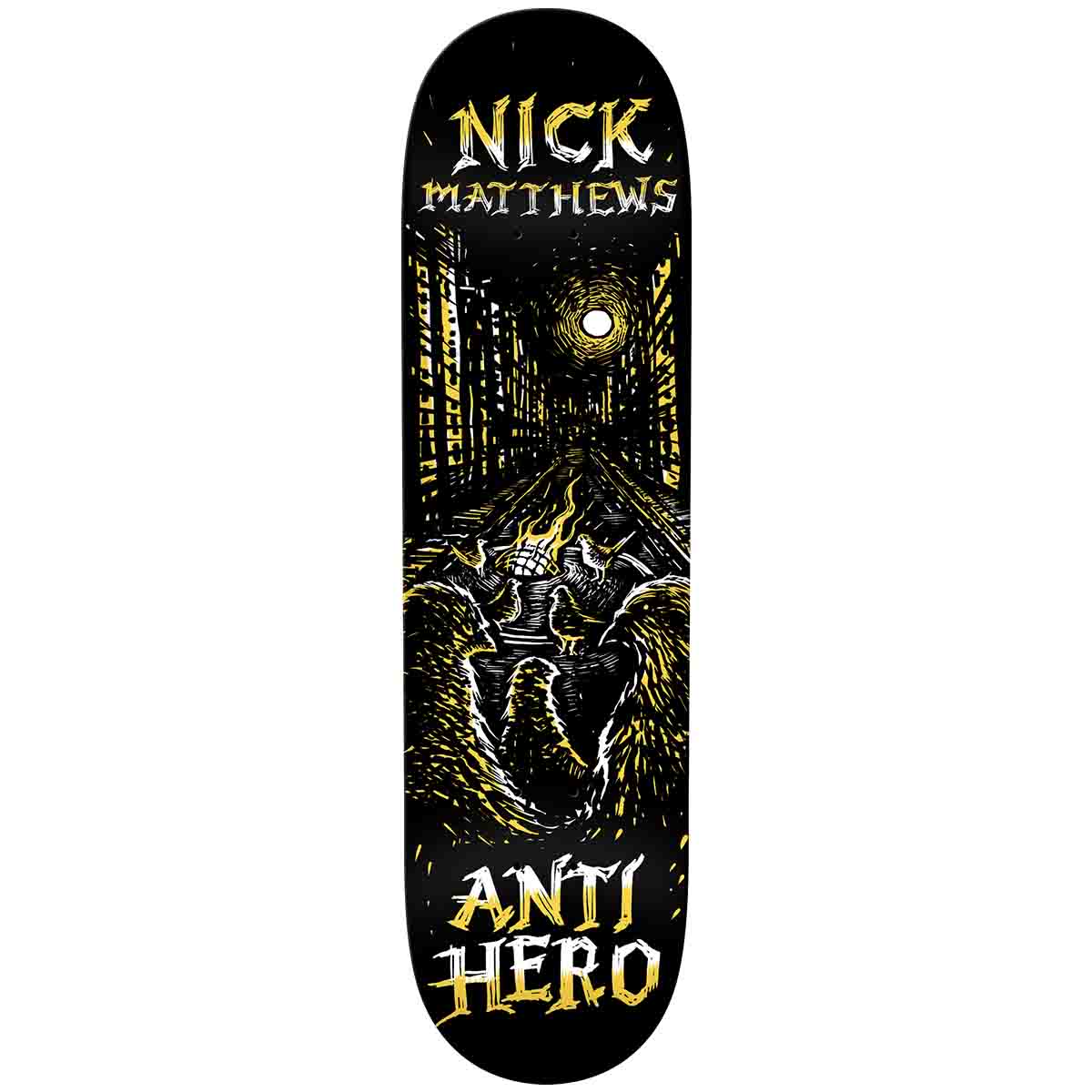 Anti Hero Nick Matthews Fireside 8.5 Skateboard Deck