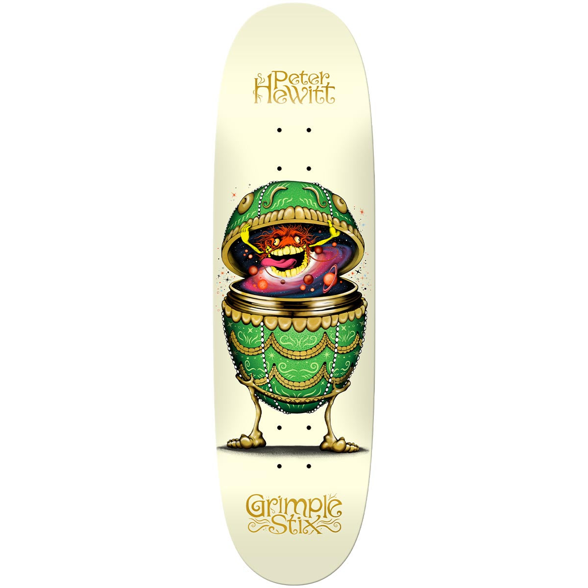 Anti Hero Peter Hewitt Grimplestix Fabrage 8.75 Skateboard Deck