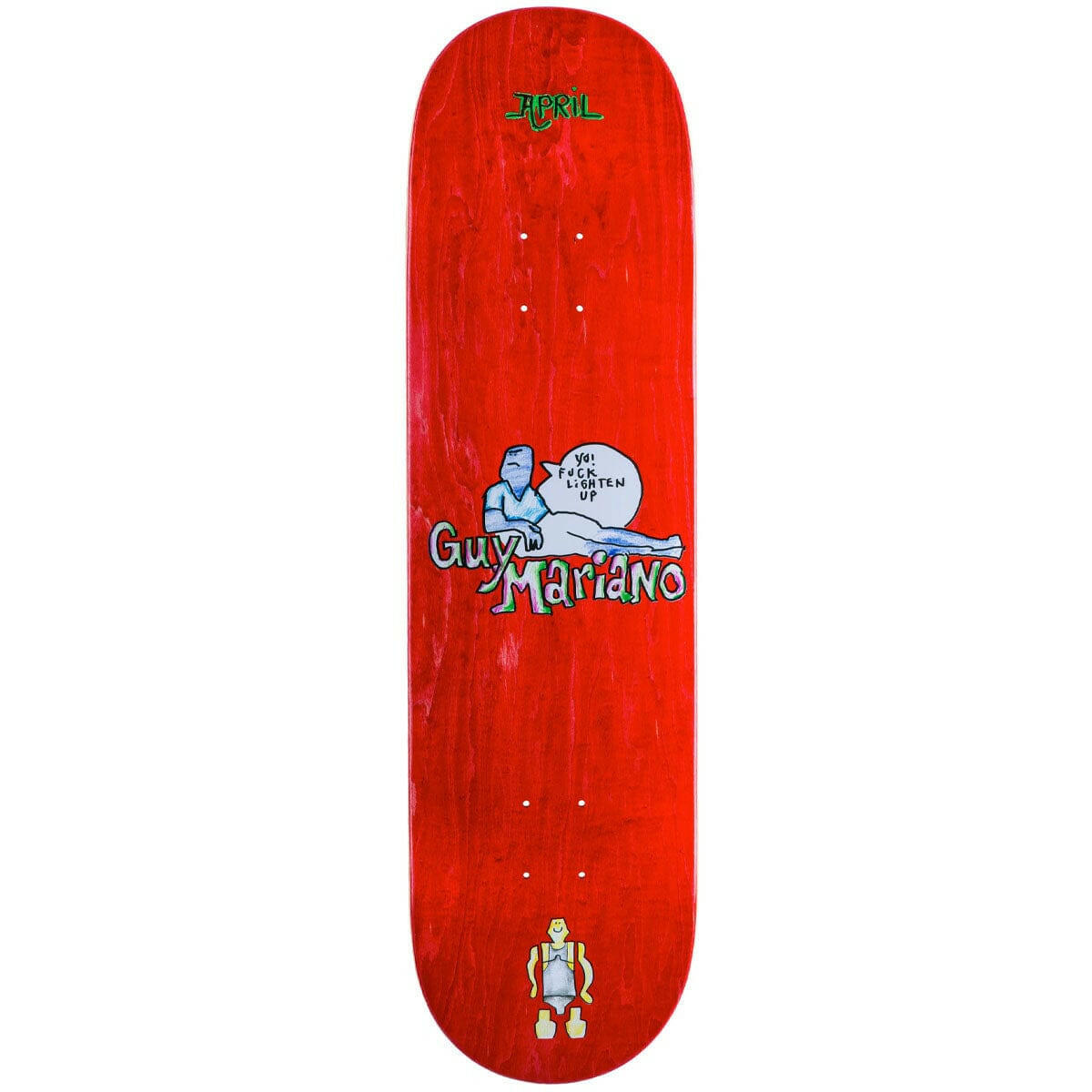 April - Guy Mariano Guy By Gonz 8.5 Skateboard Deck.