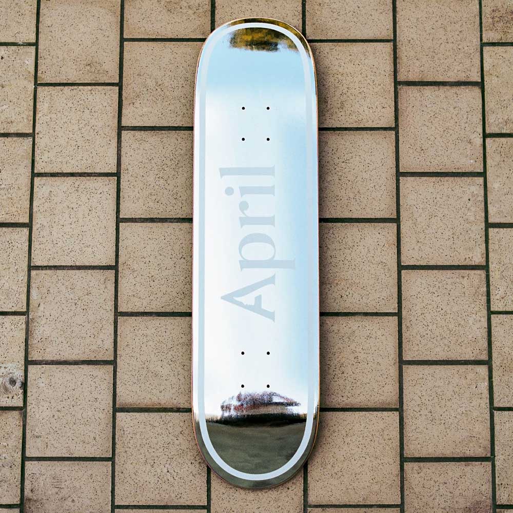 April - OG Logo Foil 8.25 Skateboard Deck
