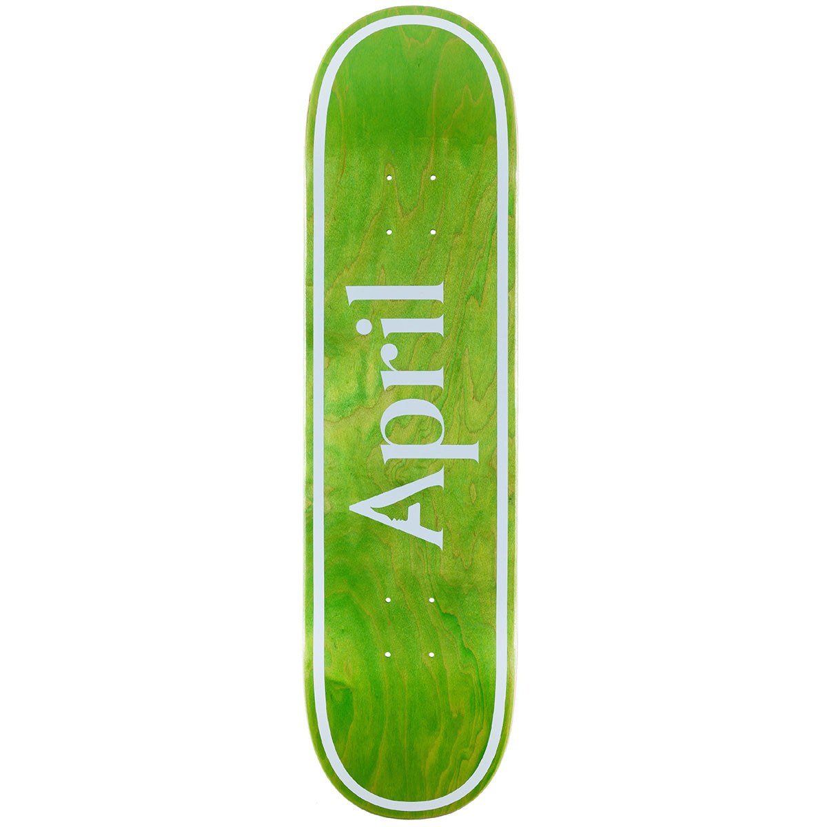 April - OG Logo Green Invert Skateboard Deck