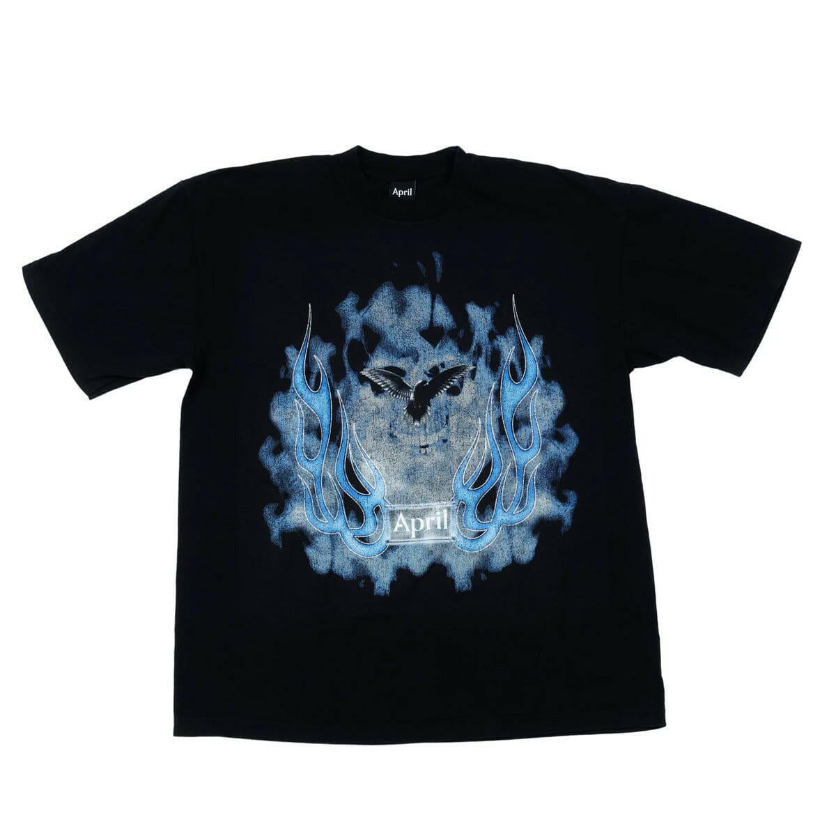 April - Vintage Skull Tee Black.