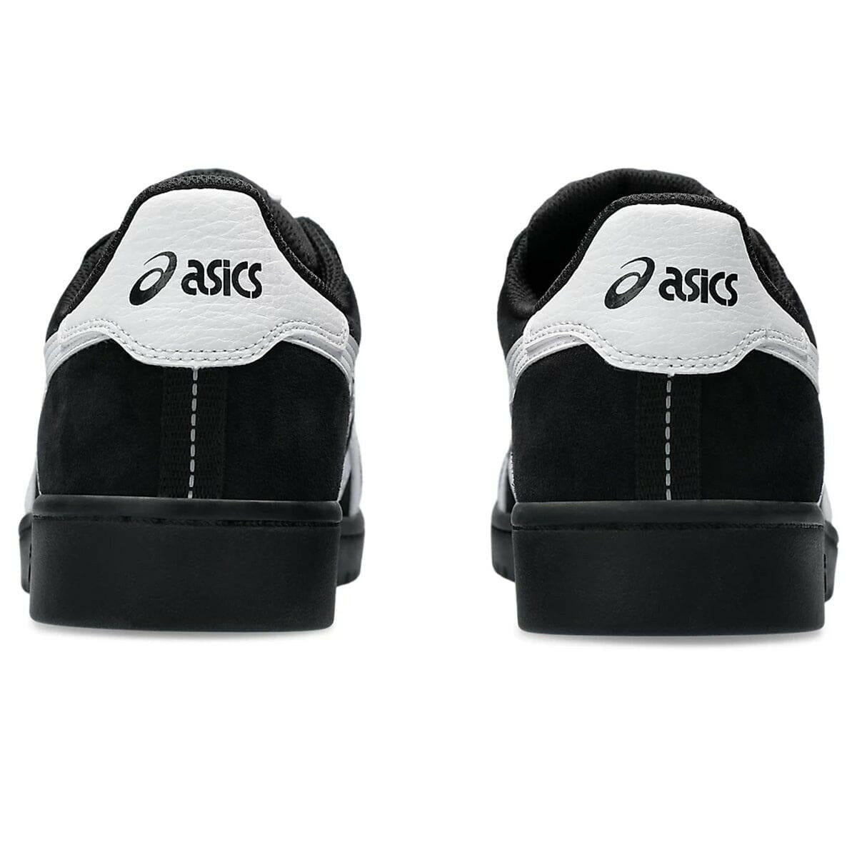 Asics Japan Pro Black/White Skate Shoes Heel View