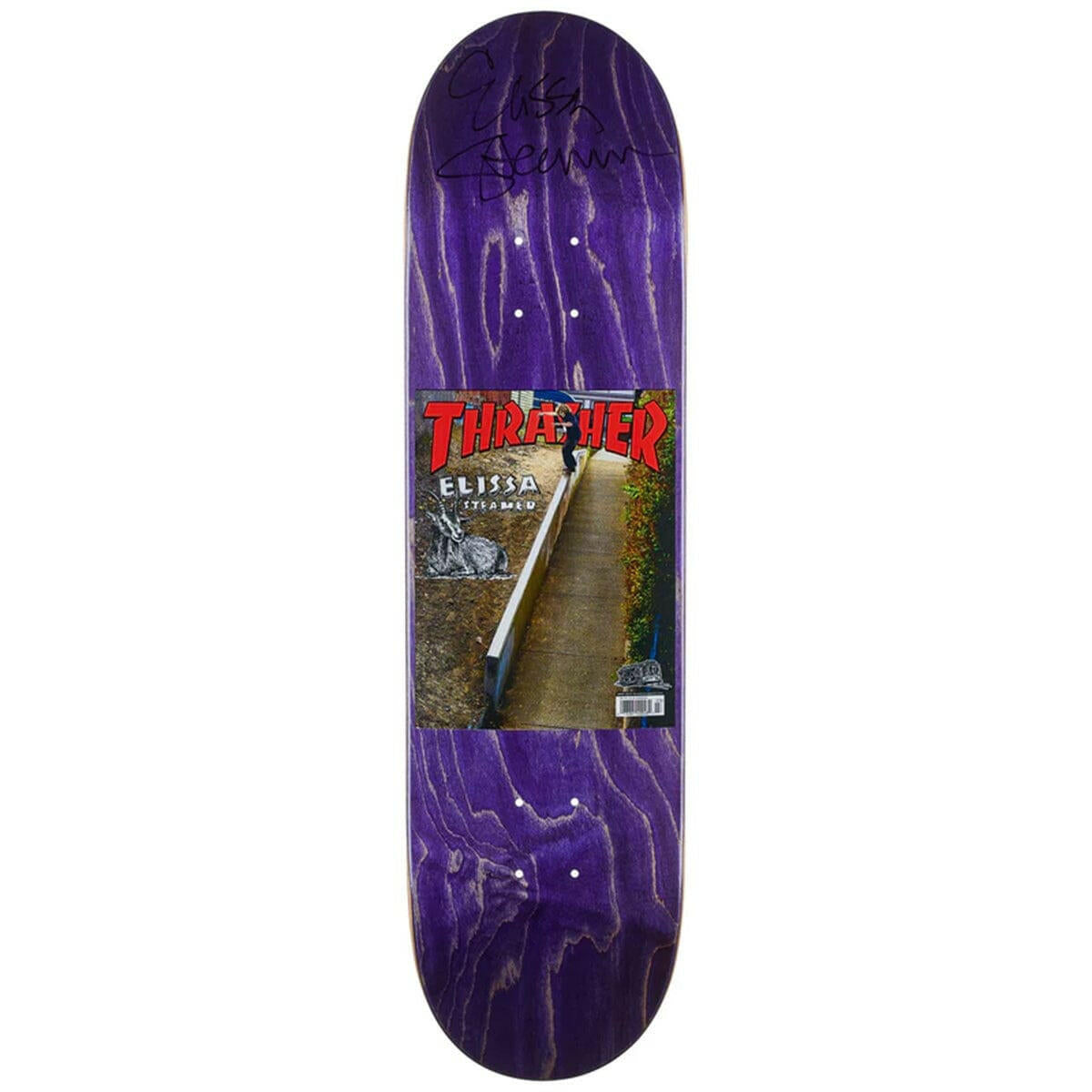 Baker - Elissa Steamer Signed Thrasher Cover 8.25 Skateboard Deck.