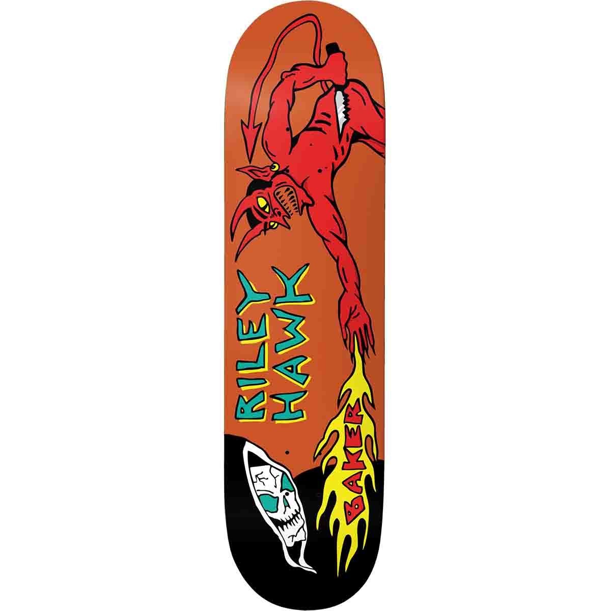 Baker Riley Hawk Evil Vs Evil 8.5 Skateboard Deck