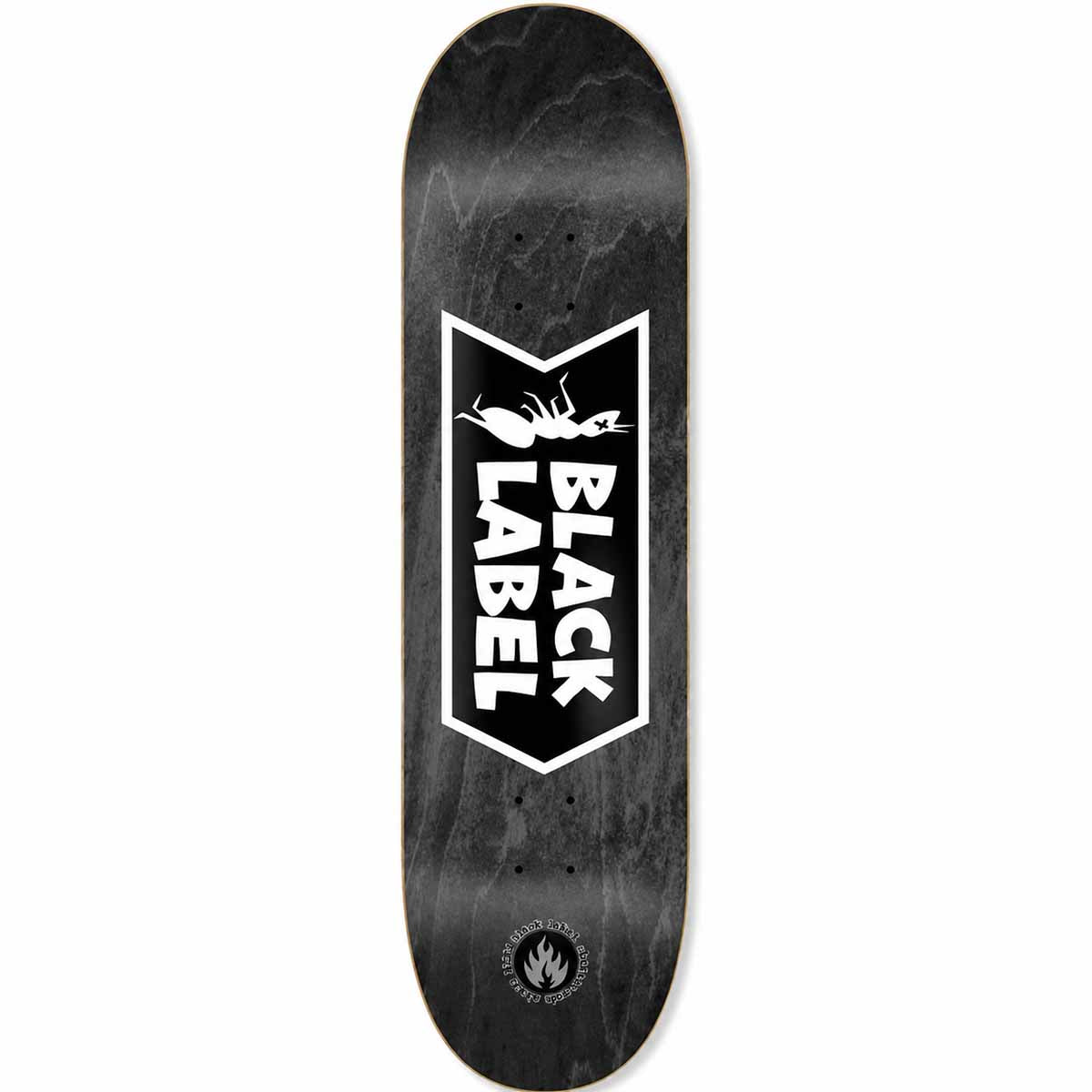 Black Label Ant Logo Black Skateboard Deck