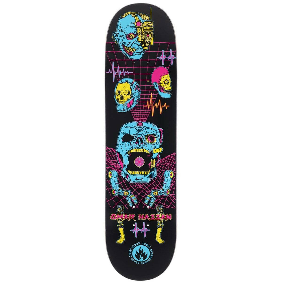 Black Label - Omar Hassan Black Funeral 8.38 Skateboard Deck.