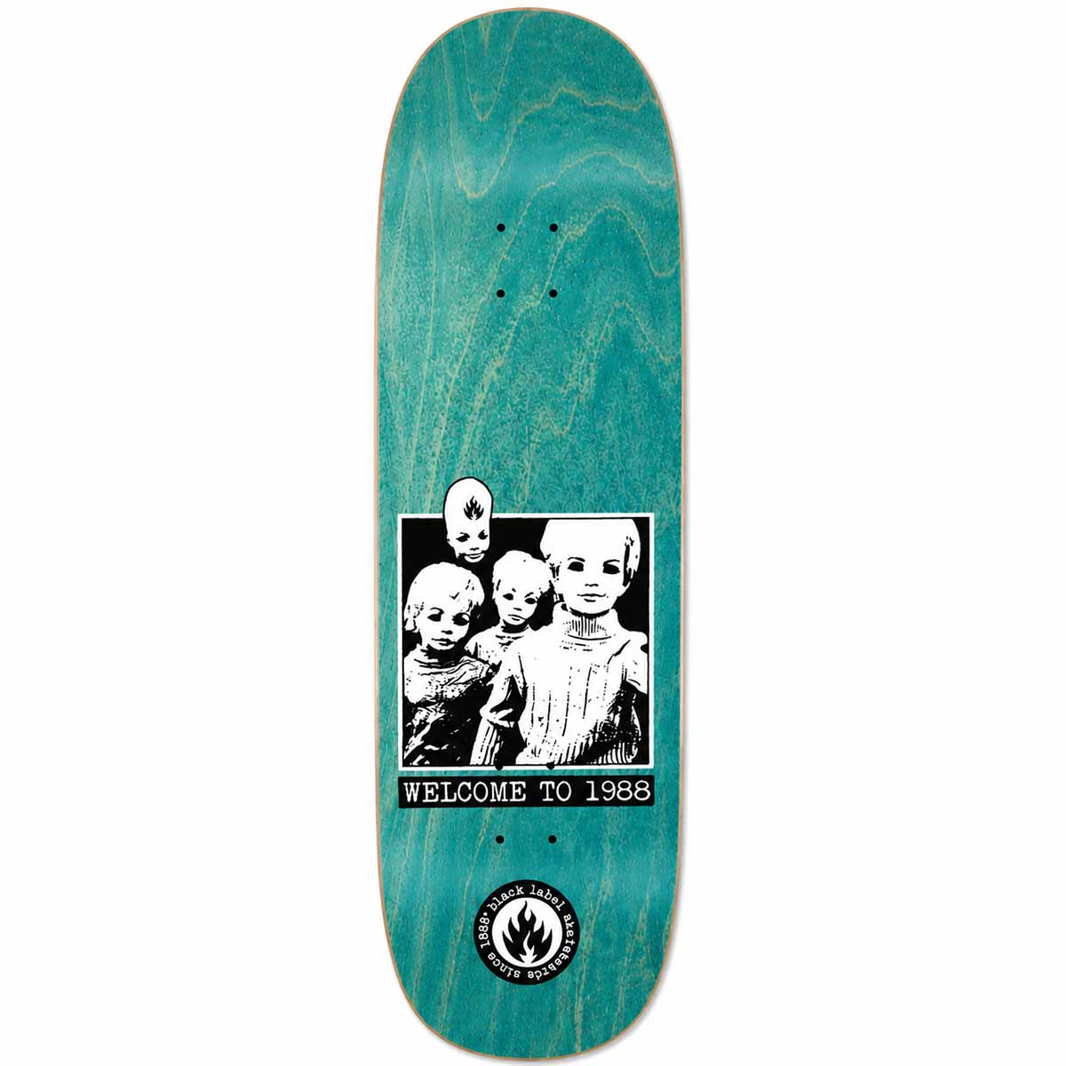 Black Label Welcome to 1988 Teal 8.75 Skateboard Deck