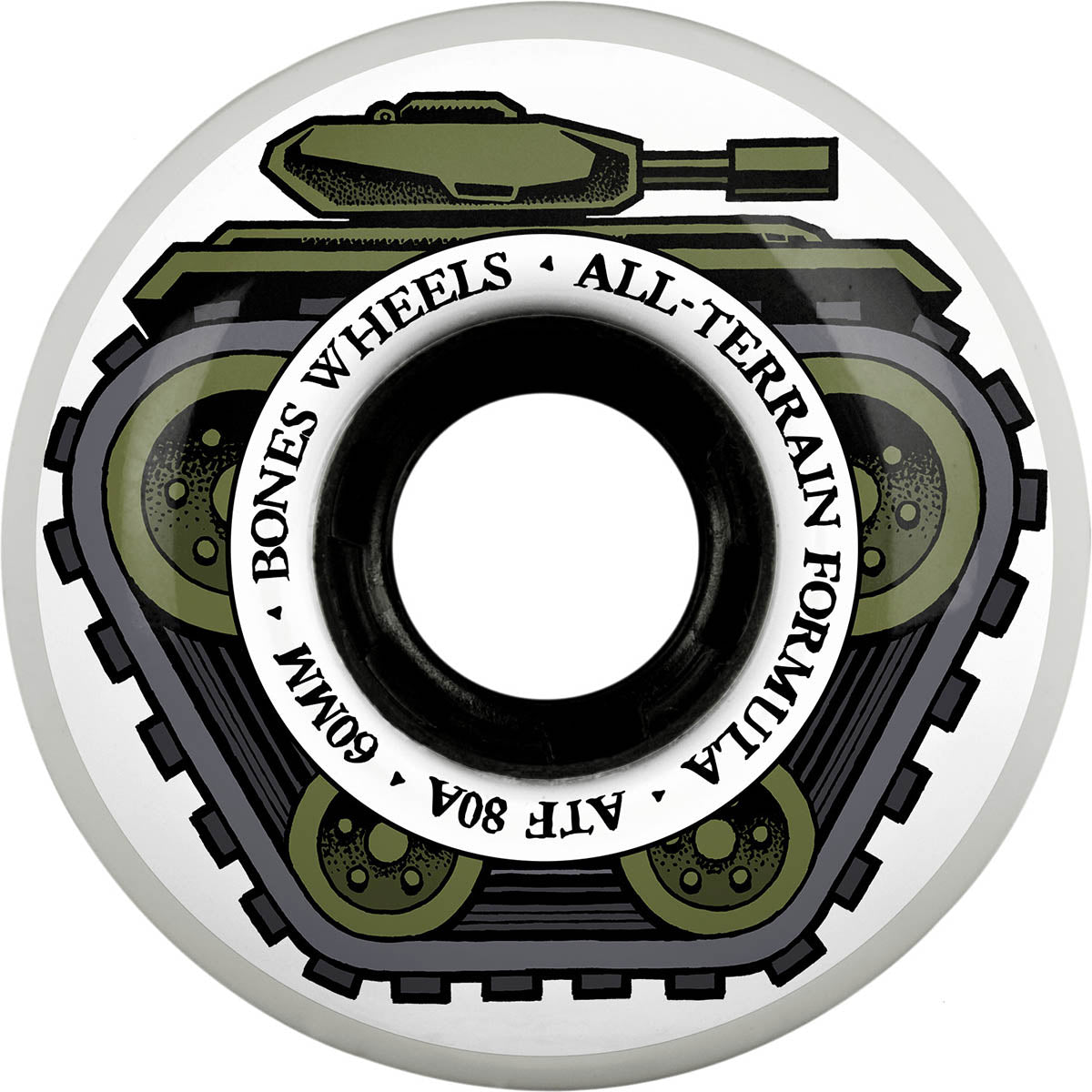 Bones - All Tank 60MM 80A ATF Skateboard Wheels.