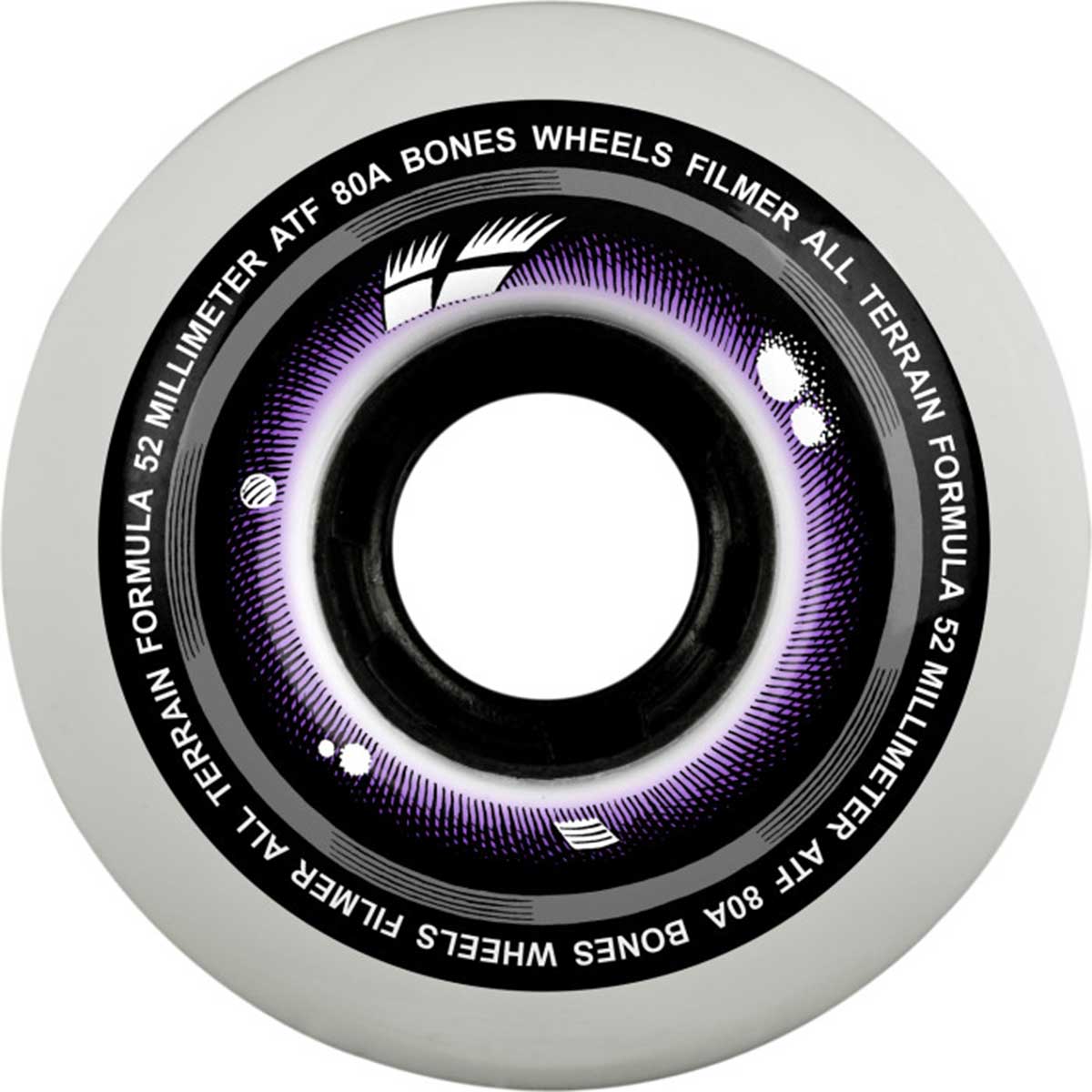 Bones Filmers 52MM 80A ATF Skateboard Wheels