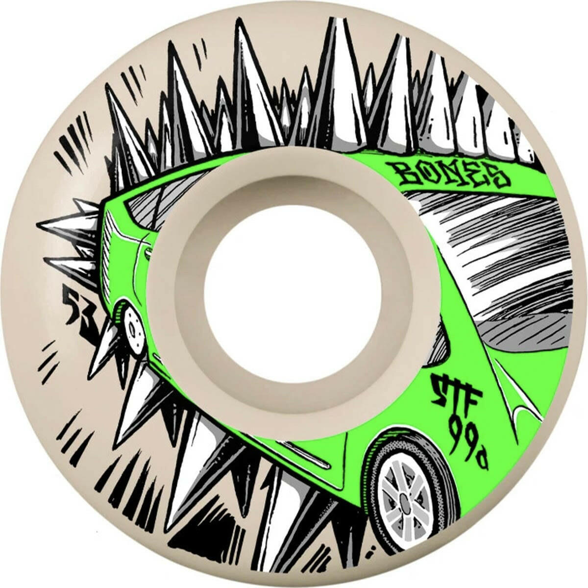 Bones - Judas Prius 53MM 99A V2 Locks STF Skateboard Wheels.