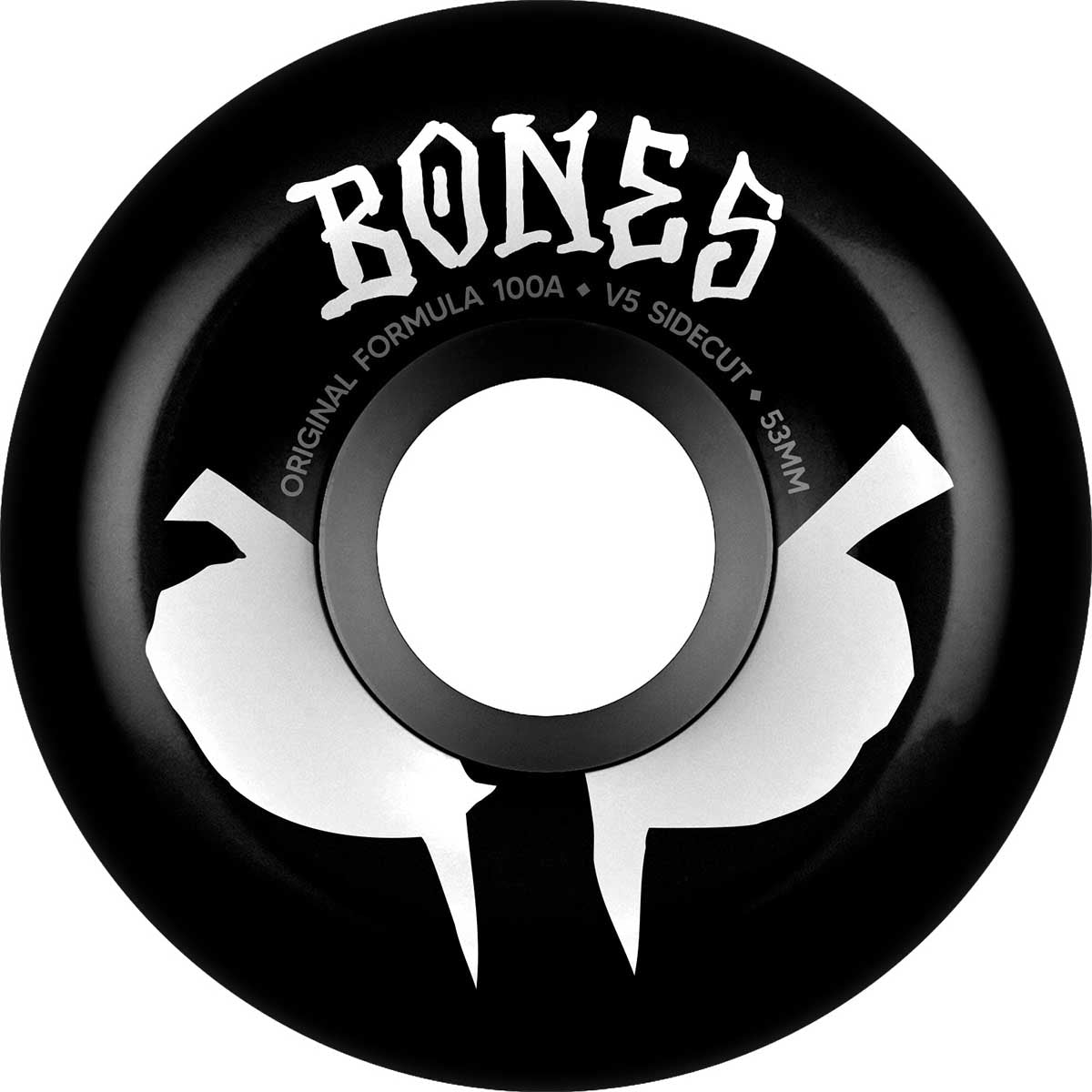 Bones OG Formula Black 53MM 100A V5 Sideuts Skateboard Wheels