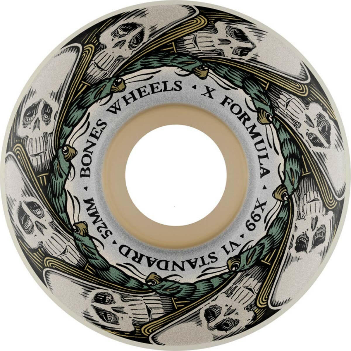 Bones - XF Butterfly Effect 52MM 99A V1 Standard Skateboard Wheels.
