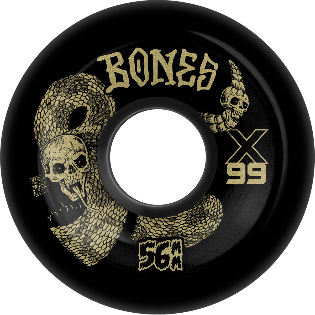Bones - XF Death Venom 56MM 99A V6 Wide-Cut Skateboard Wheels.