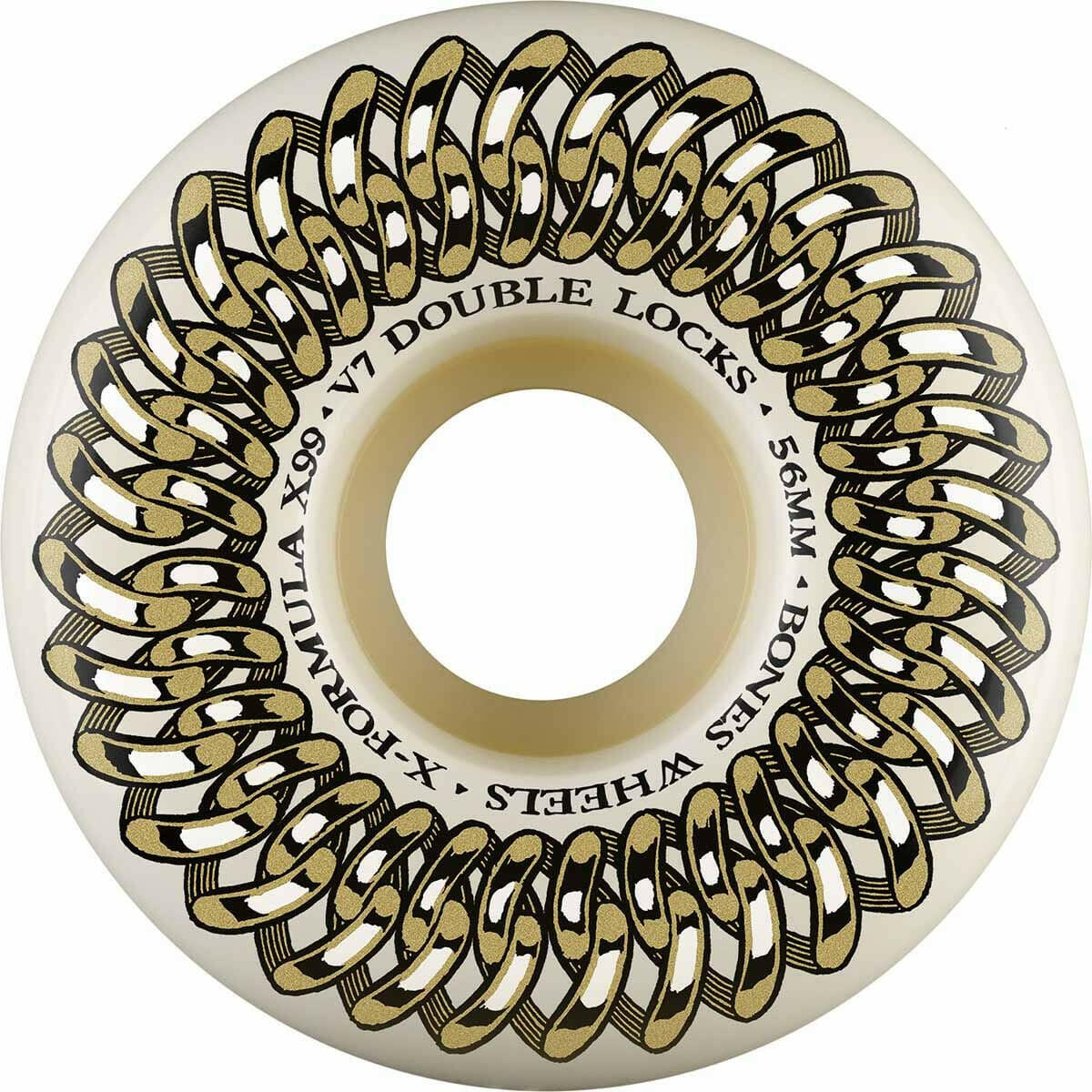 Bones - XF 56MM 99A V7 Double Lock Skateboard Wheels.