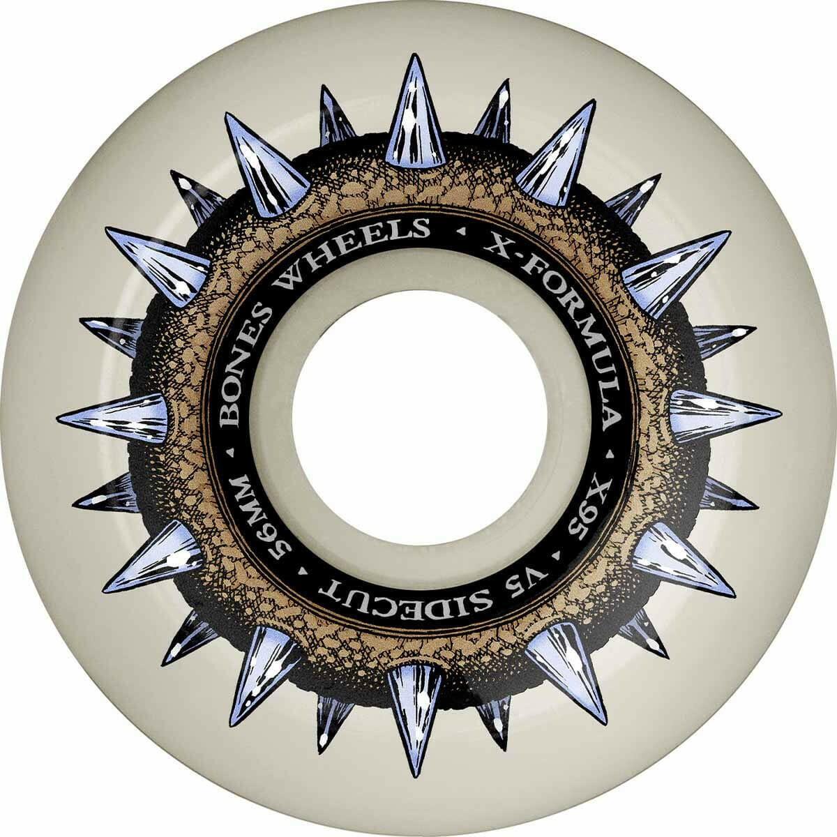 Bones - XF Street Cleats 56MM 95A V5 Side-Cut Skateboard Wheels.