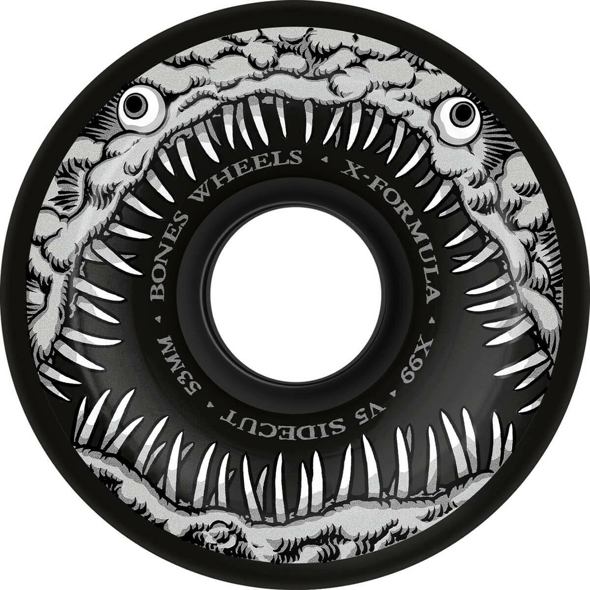 Bones - XF Dark Waters 53MM 99A V5 Sidecut Skateboard Wheels.