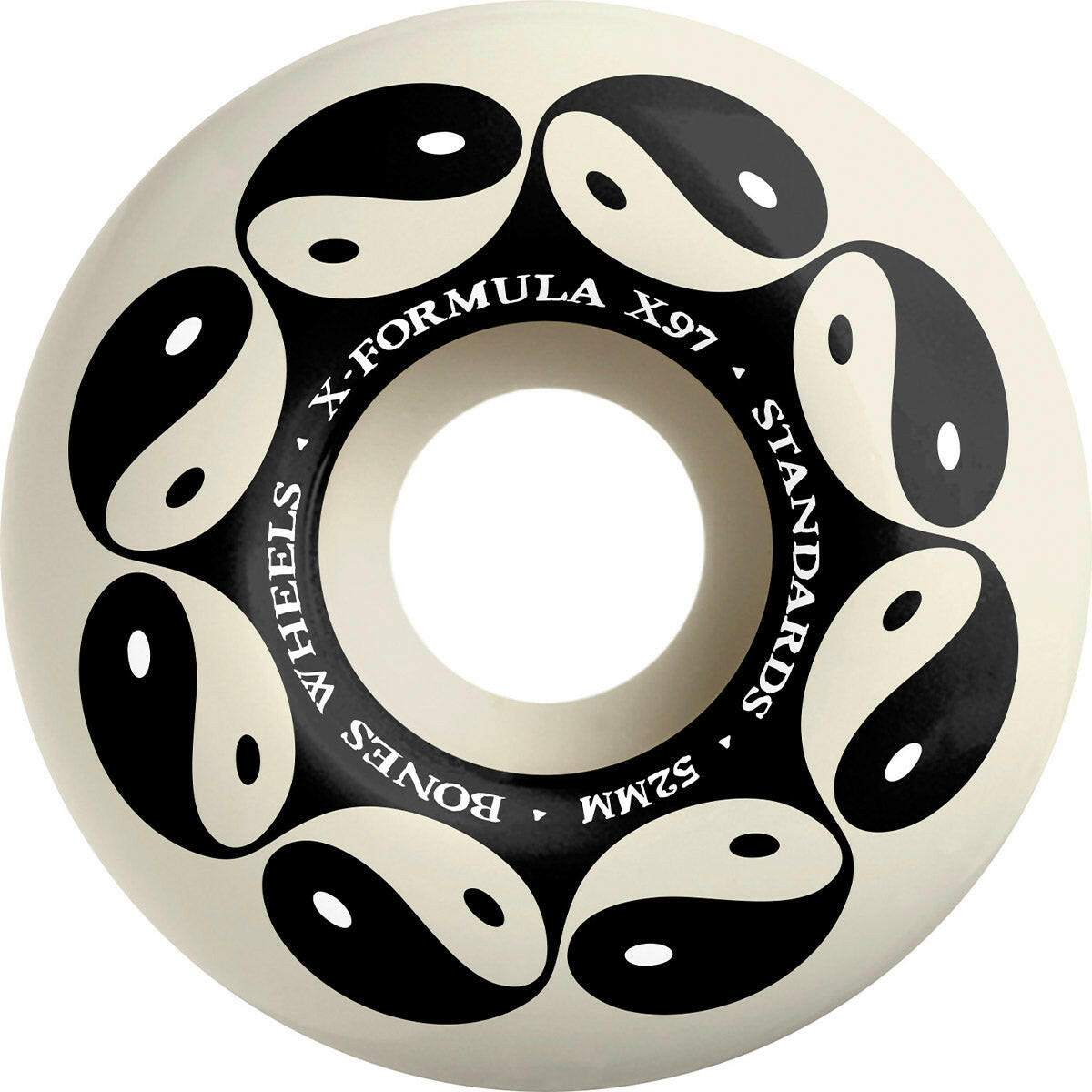Bones - XF Yin Yang 52MM 97A V1 Standard Skateboard Wheels.