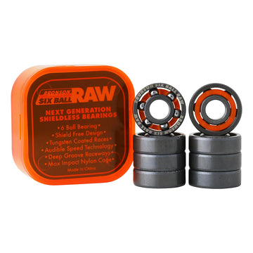 Bronson 6 Ball Raw Skateboard Bearings