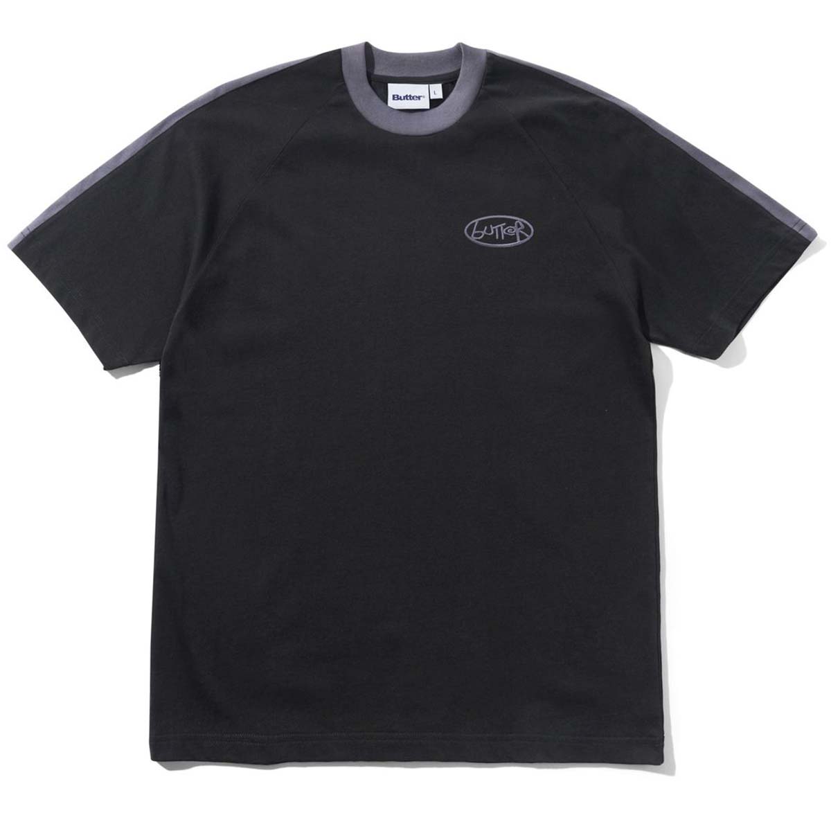 Butter Goods Abseil Panel Tee Black/Slate