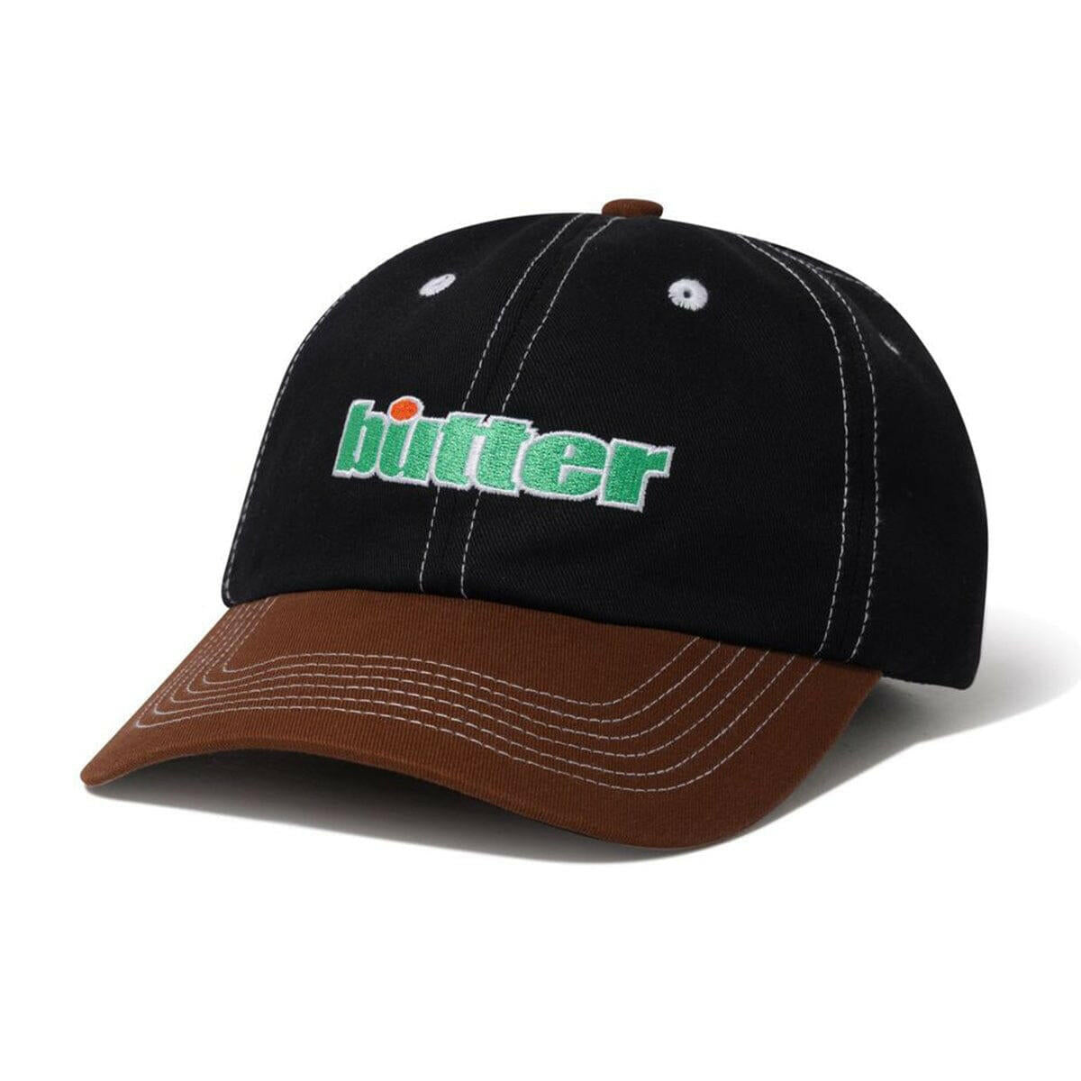Butter Goods - Ace 6 Panel Cap Black/Brown.