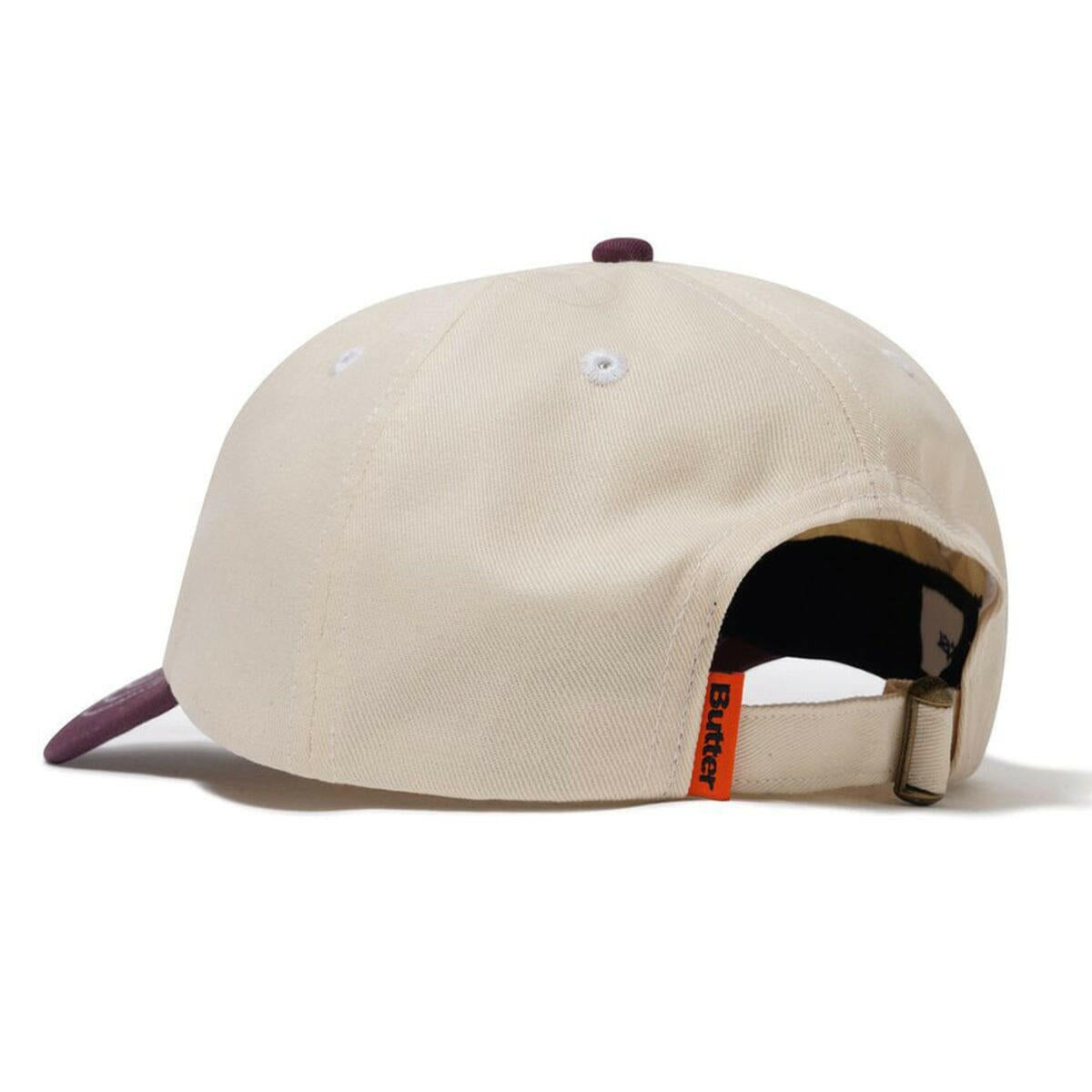 Butter Goods - Ace 6 Panel Cap Natural/Wine.