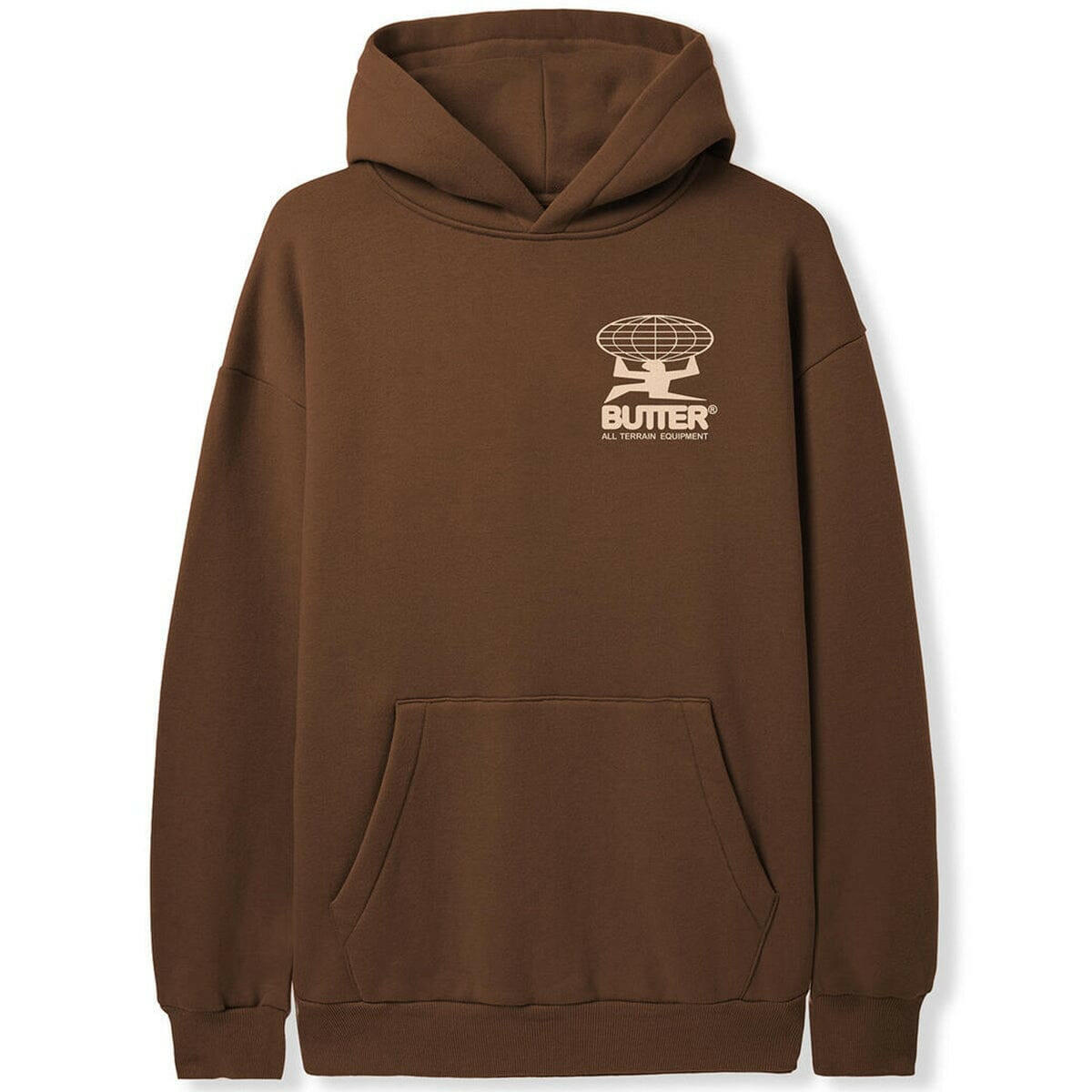 Butter Goods - All Terrain Hoodie Chocolate.