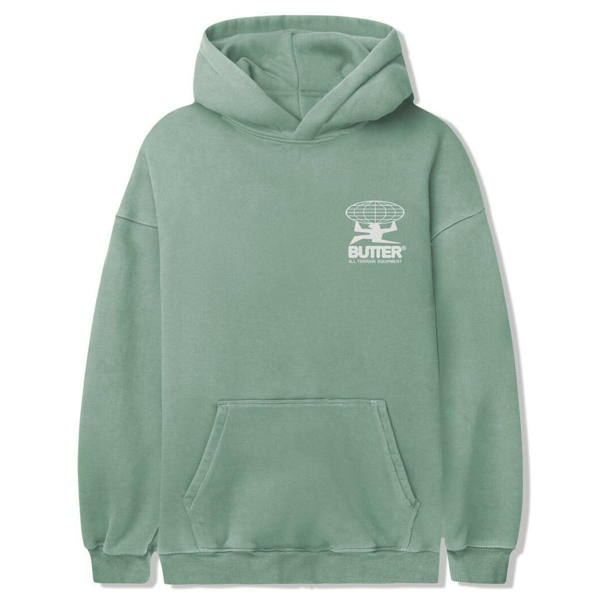 Butter Goods - All Terrain Hoodie Washed Jade.
