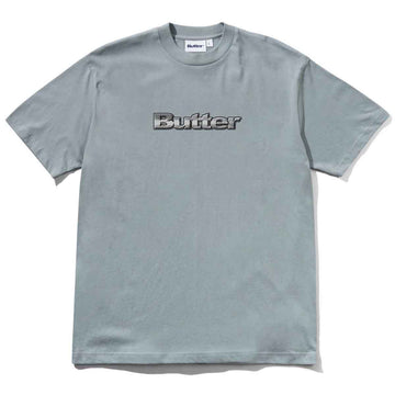 Butter Goods Alloy Logo Tee Dull Ocean