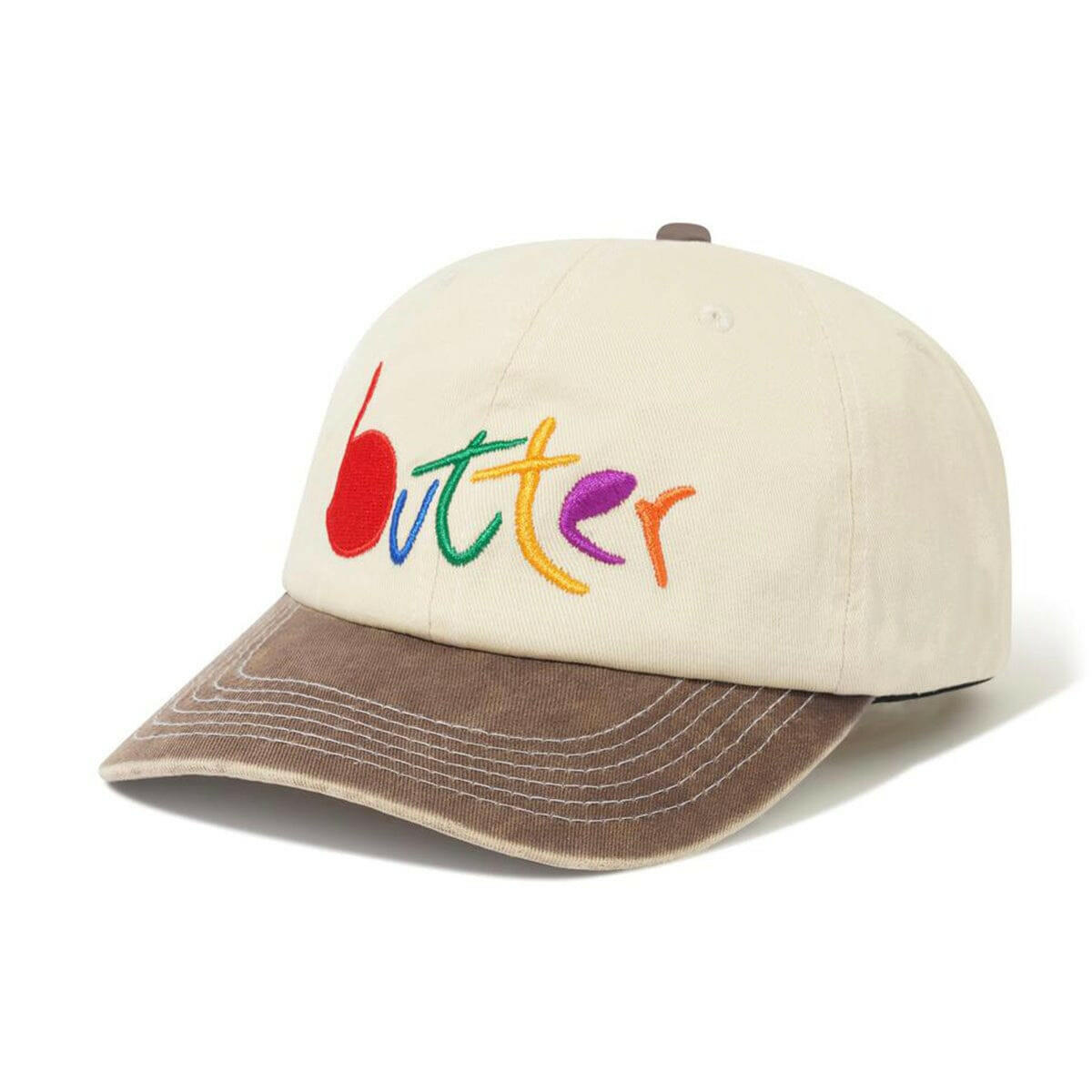 Butter Goods - Art 6 Panel Cap Natural/Dusk.