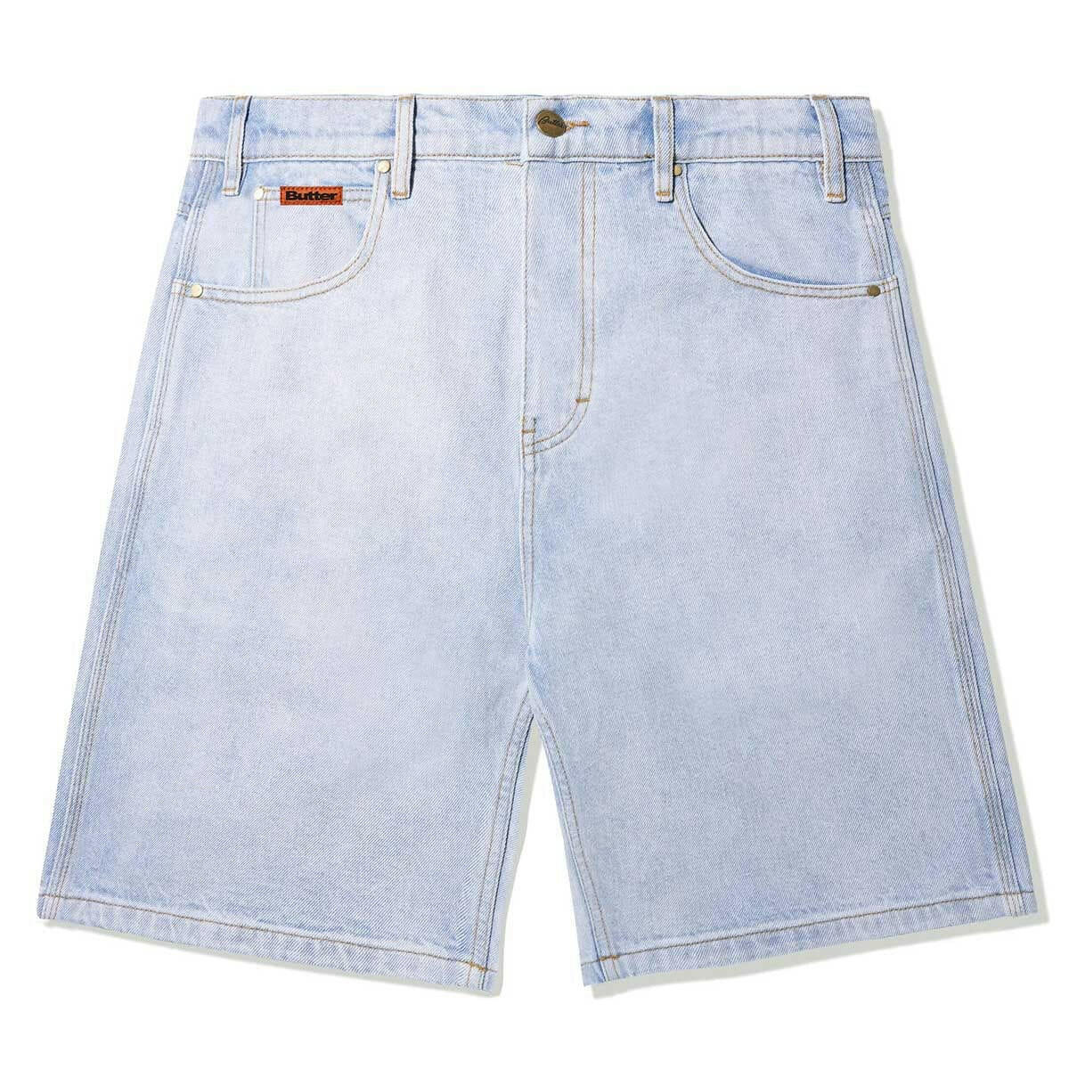 Butter Goods - Baggy Denim Shorts Light Blue.