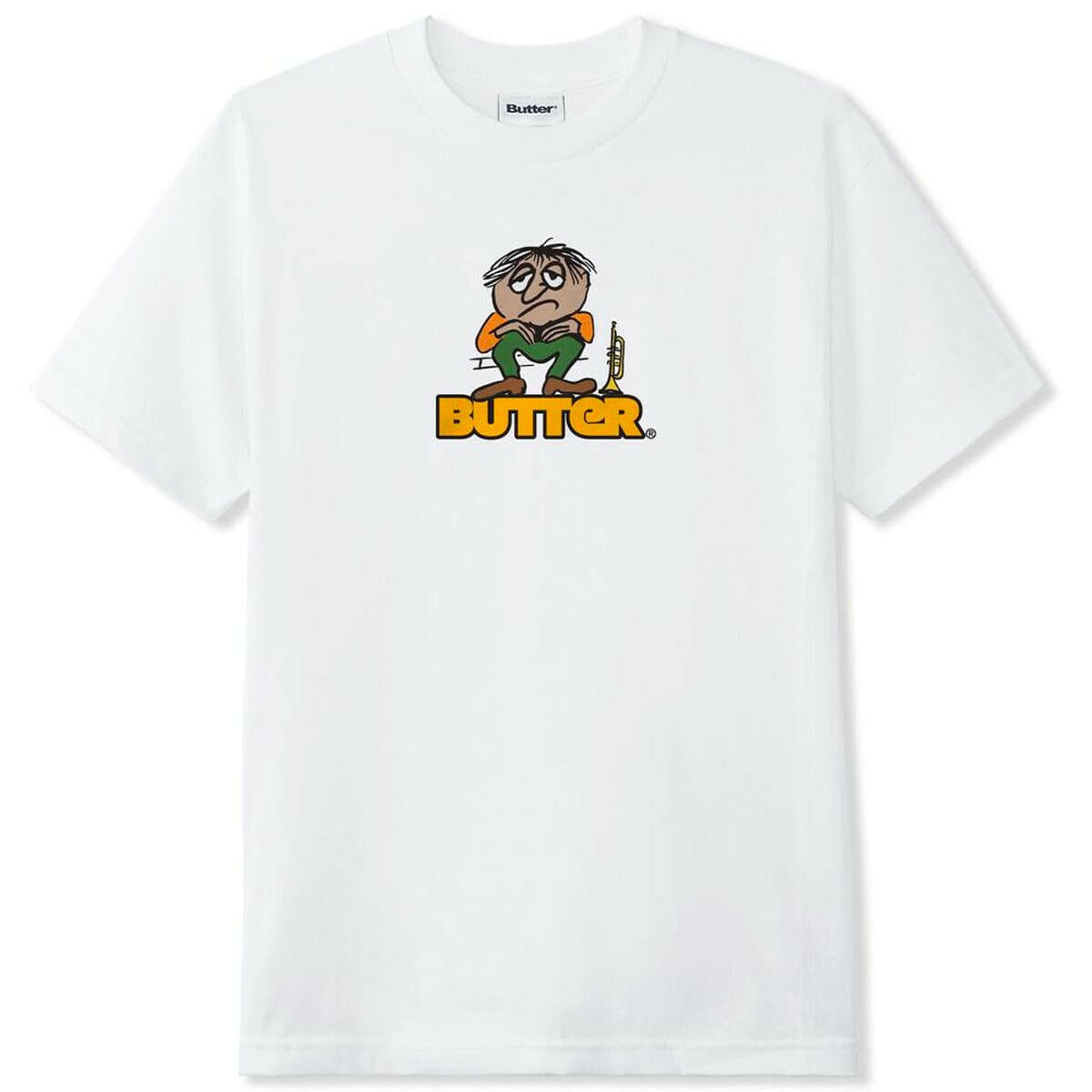 Butter Goods - Blues Logo Tee White.