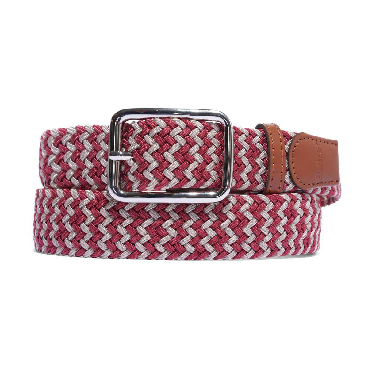 Butter Goods - Braided Belt Natural/Red.