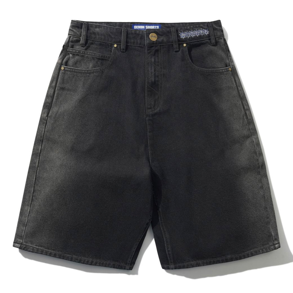 Butter Goods - Bronco Denim Shorts Washed Black.