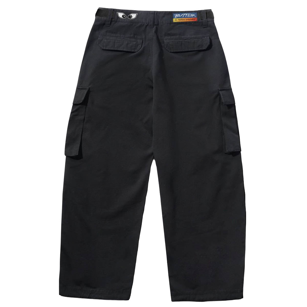 Butter Goods Cargo Pants Washed Black Back