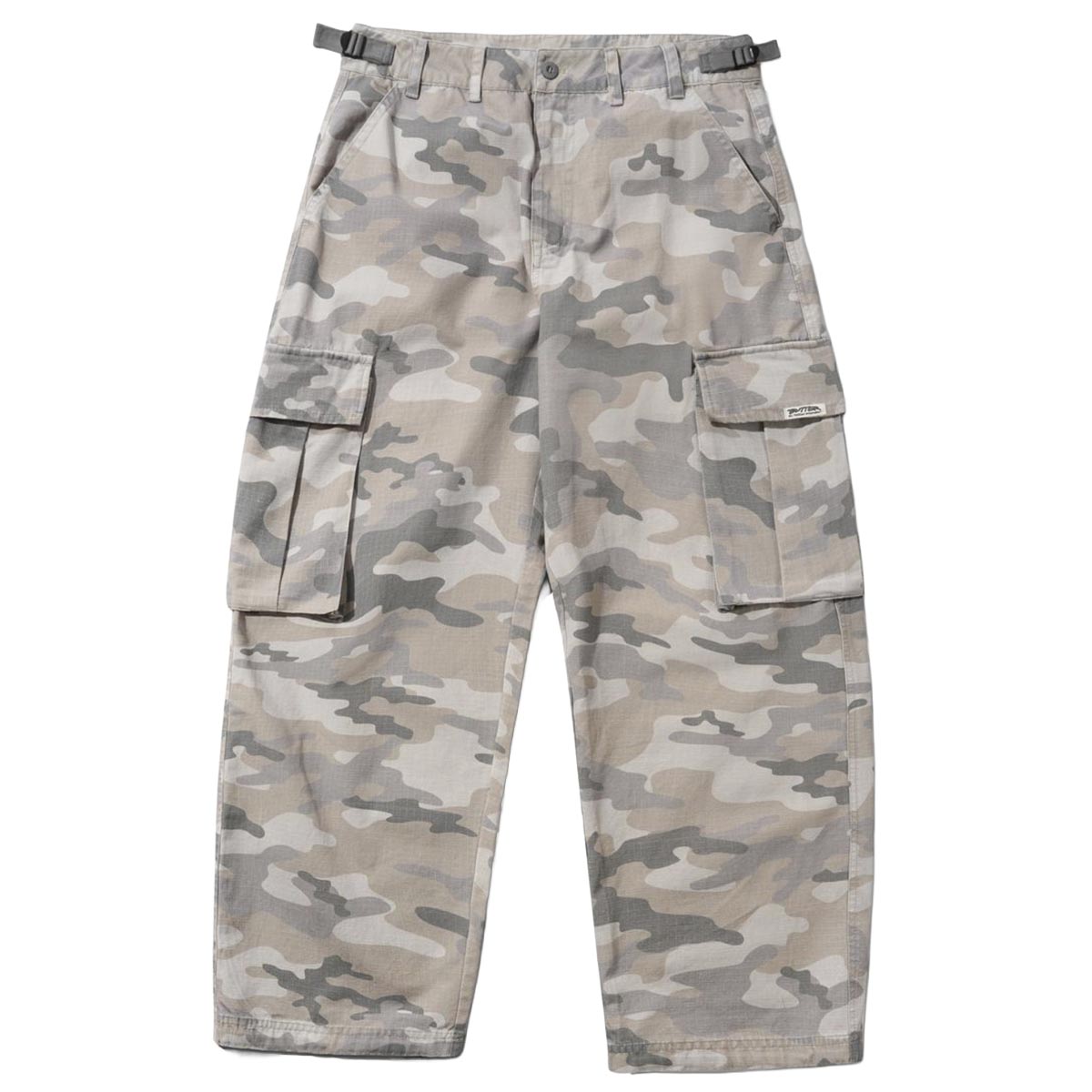 Butter Goods Cargo Pants Snow Camo Front