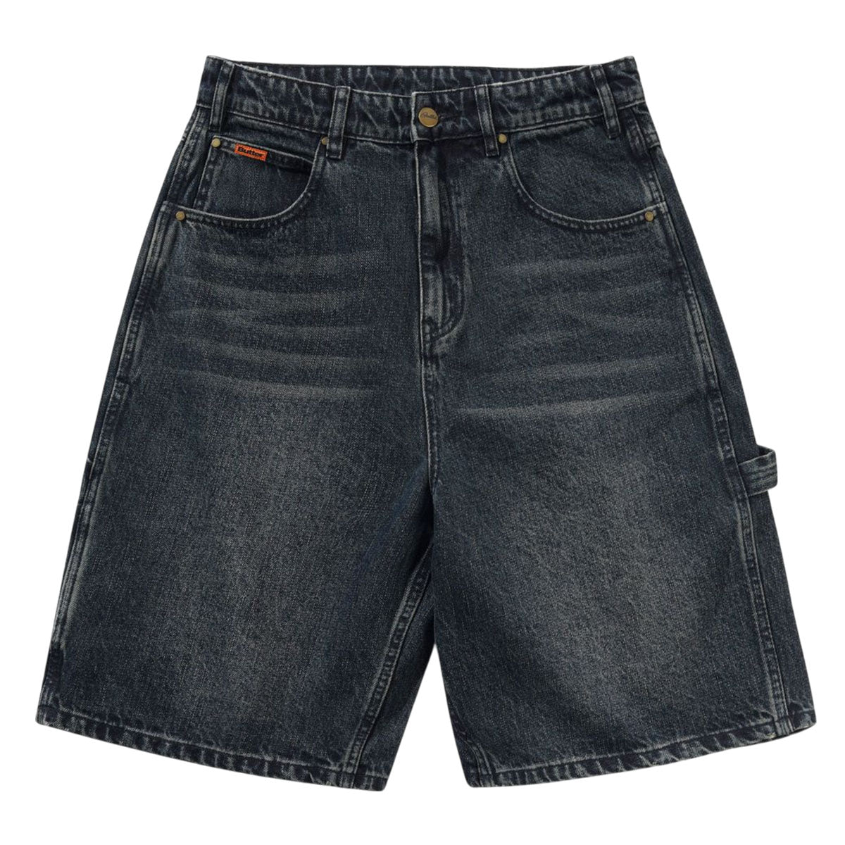 Butter Goods Carpenter Denim Shorts Slub Dark Indigo Front