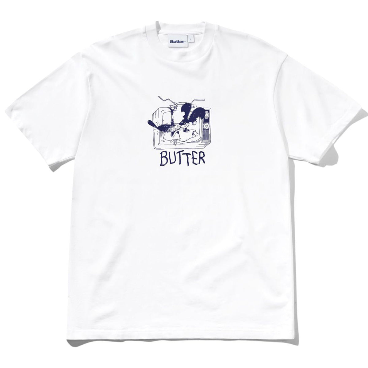 Butter Goods Channel Tee White