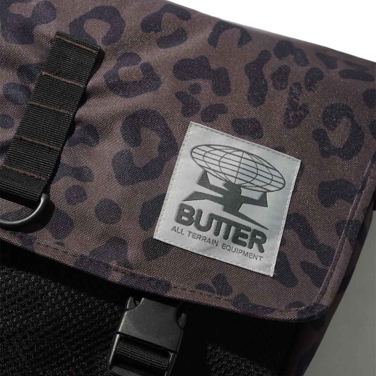 Butter Goods Commute Side Bag Leopard Detail