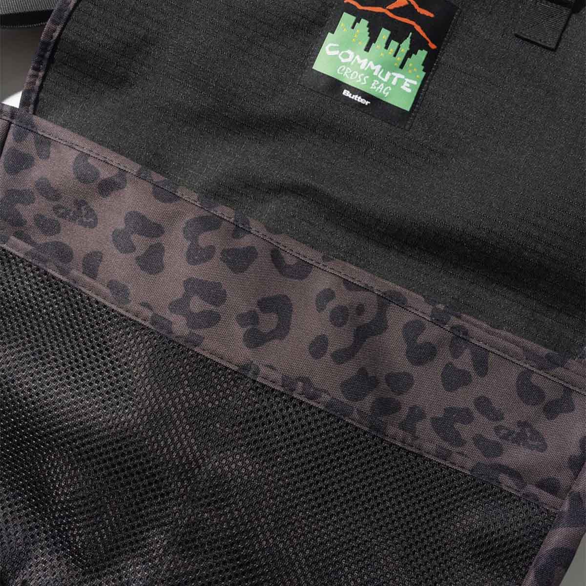 Butter Goods Commute Side Bag Leopard Detail