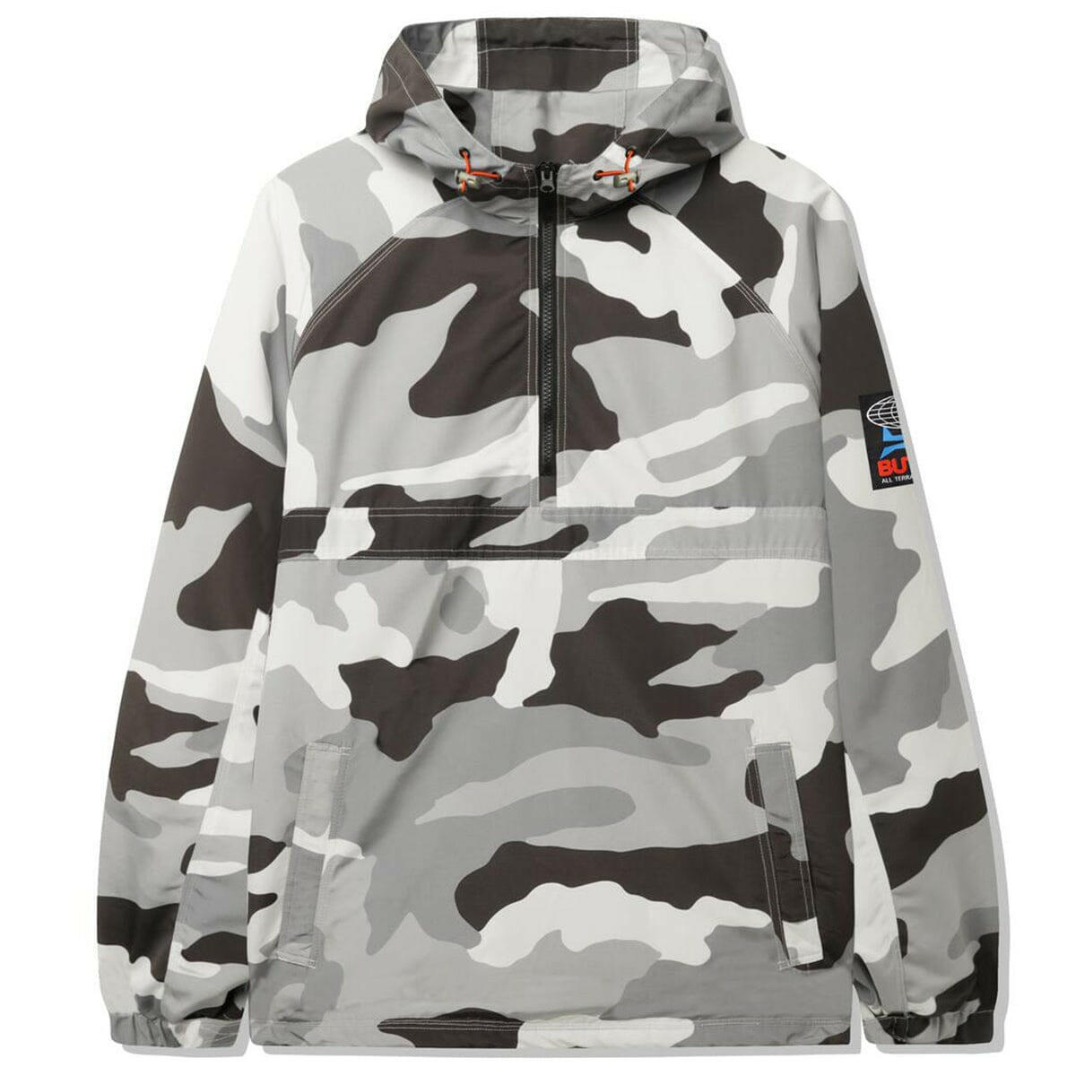 Butter Goods - Contrast Alpine Anorak Jacket Snow Camo.